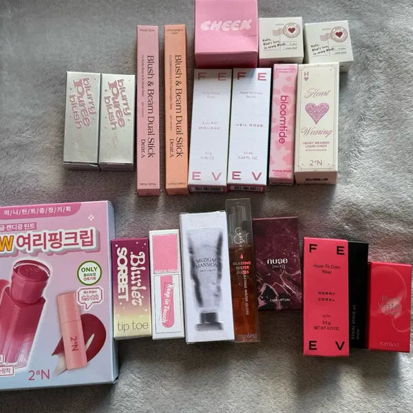 [BUNJANG] Lip + Blusher 1+1 Set / 새상품) 1+1 립 + 블러셔