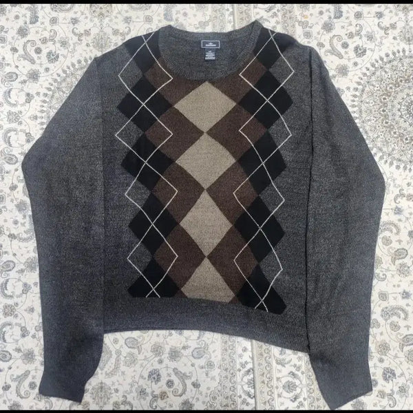 [BUNJANG] Dockers Argyle Pattern Knit L / Dockers 다커스 아가일 패턴 니트 L (크게나옴)(110-113)