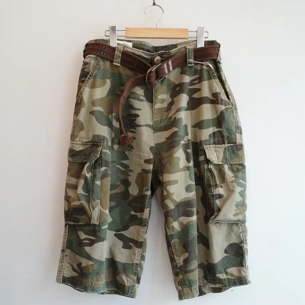 [BUNJANG] REAL CRUSH Camouflage Cargo Shorts / REAL CRUSH 카모플라쥬 카고 쇼츠 (34인치)