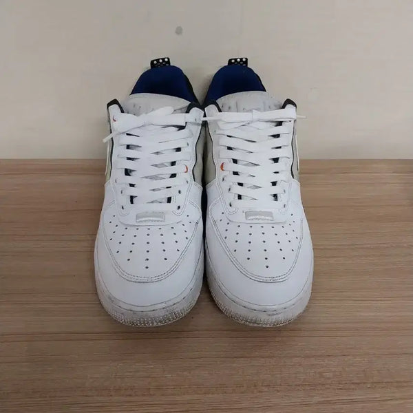 [BUNJANG] Nike Air Force 1 Low React White Light Photo Blue Sneakers (275) / 남성 나이키 에어포스1 로우 리액트 화이트 라이트 포토 블루 운동화 (275)
