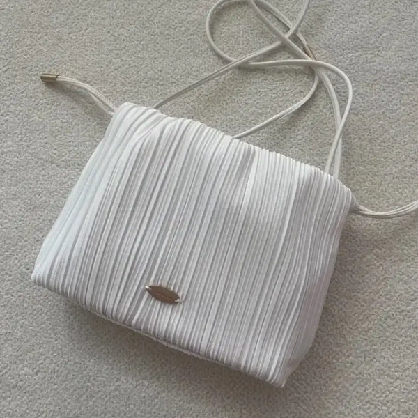 [BUNJANG] Sulwhasoo Pleated String Pouch Bag / 설화수 플리츠 스트링 파우치백