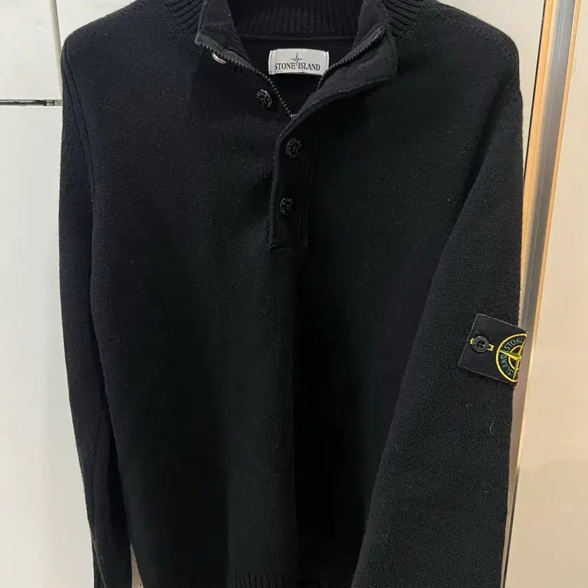 [BUNJANG] Stone Island Half-Zip Knit L / 스톤아일랜드 반집업니트 L