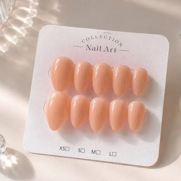 [BUNJANG] Handmade Nude Press-On Nail Tips / 수제네일팁 누드
