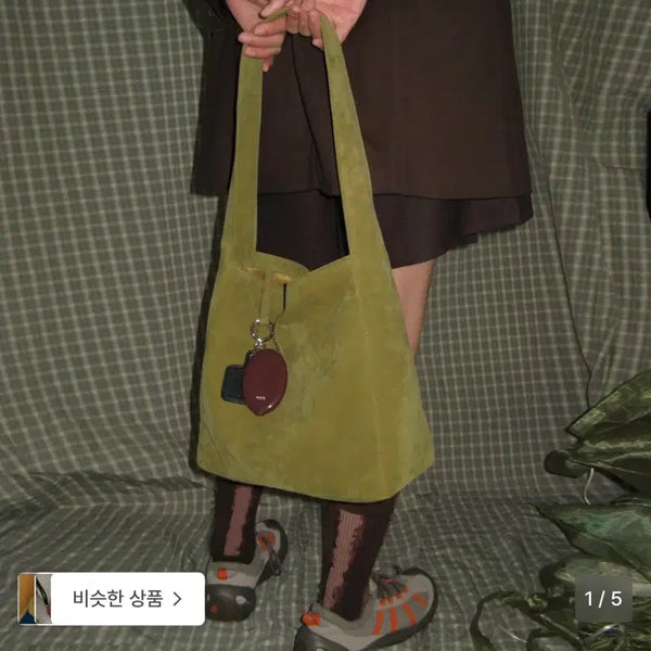 [BUNJANG] Pote Shoulder Bag Olive / pote 포테 숄더백 올리브 새상품