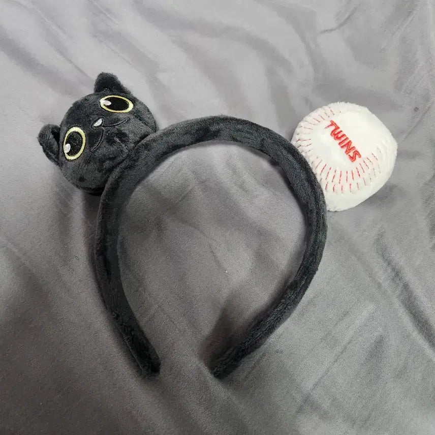 [BUNJANG] LG Twins Nero Black Cat Headband / LG트윈스 검은고양이 네로 머리띠