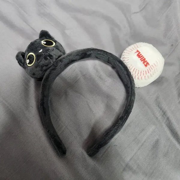 [BUNJANG] LG Twins Nero Black Cat Headband / LG트윈스 검은고양이 네로 머리띠