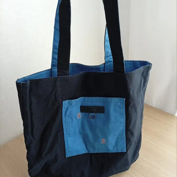 [BUNJANG] Beanpole Reversible Cotton Shoulder Eco Bag / 빈폴 에코백 리버시블 숄더백 면가방