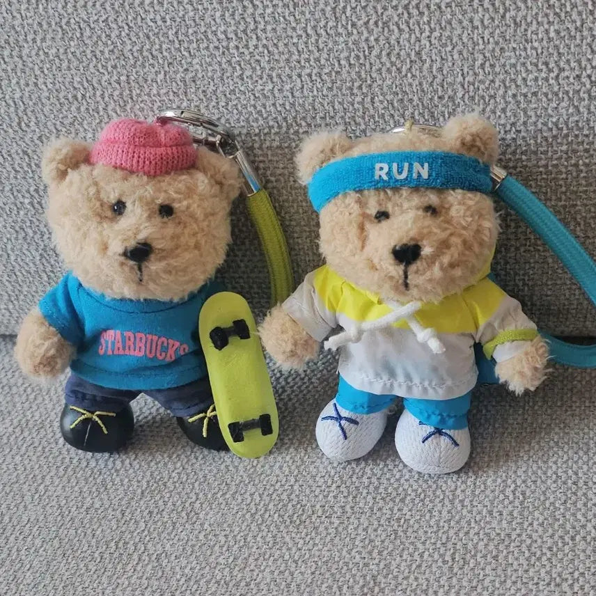 [BUNJANG] Starbucks Bearista Keyring Set (2 pieces) / 스타벅스 베어리스타 키링 2개 세트