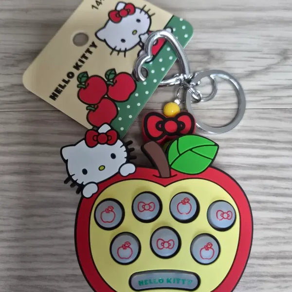[BUNJANG] Hello Kitty Apple Mole Game Keyring / 새상품)헬로키티 사과 두더지 게임기 키링 팔아요