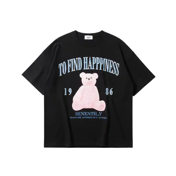 [BUNJANG] F/N9CK Oversized Printed Short-Sleeve T-Shirt / 여성F/ N9CK 프린팅 오버핏 반팔티셔츠 37-108