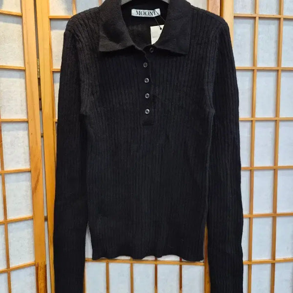 [BUNJANG] MOONT Kara Knit M Black / MOONT 문트 카라니트M 새제품 2025년