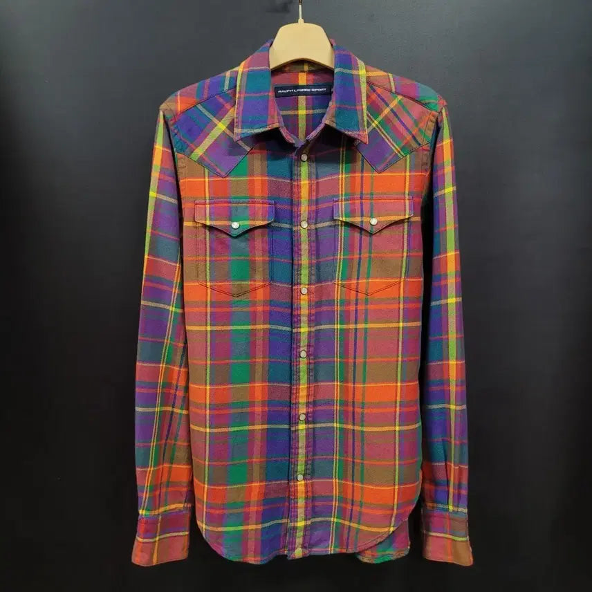 [BUNJANG] Ralph Lauren Western Check Shirt Size 4 / Ralph Lauren 랄프로렌 웨스턴 체크 셔츠
