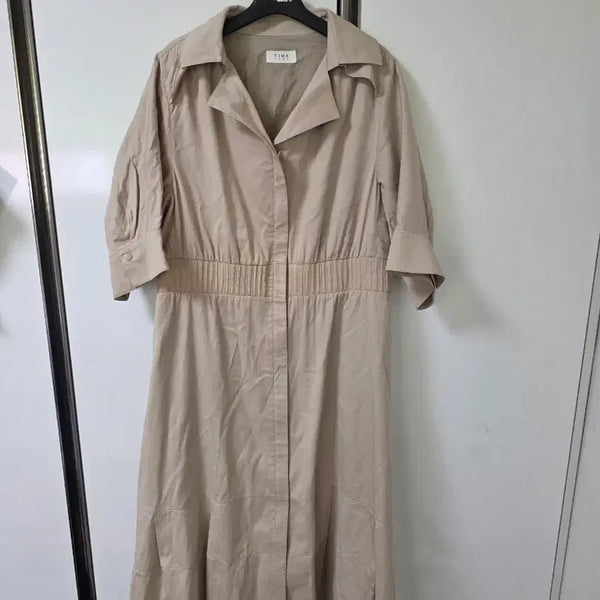 [BUNJANG] Time One-piece Trench Coat Beige / 타임 원피스 트렌치  베이지