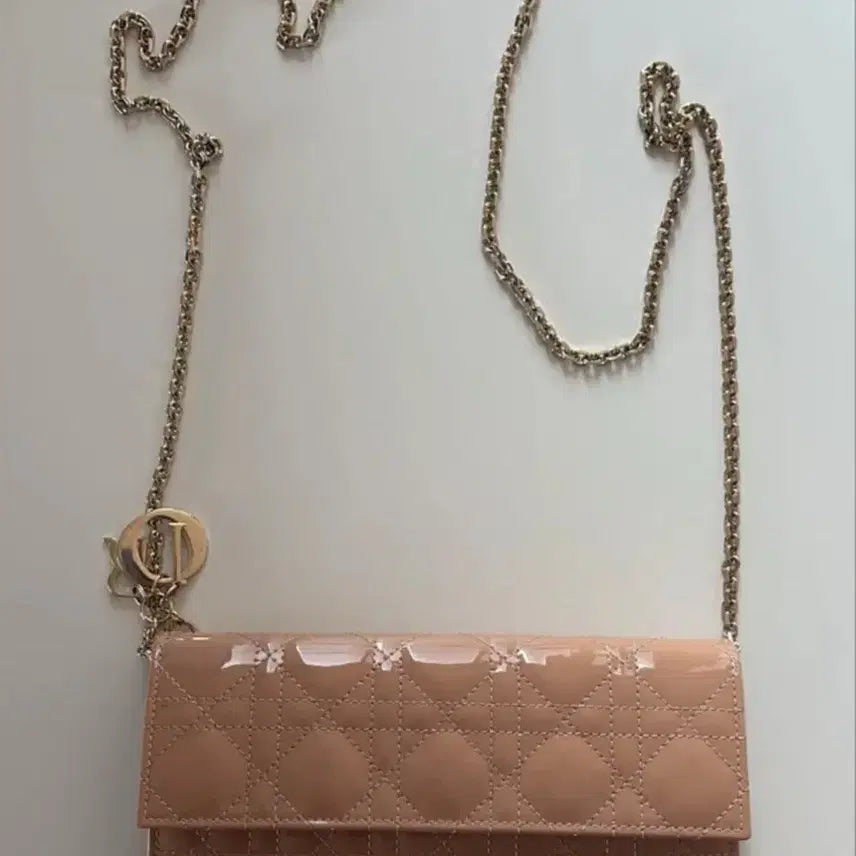 [BUNJANG] Dior Patent Cannage Chain Wallet Crossbody Bag / (정품) 디올 크로스백