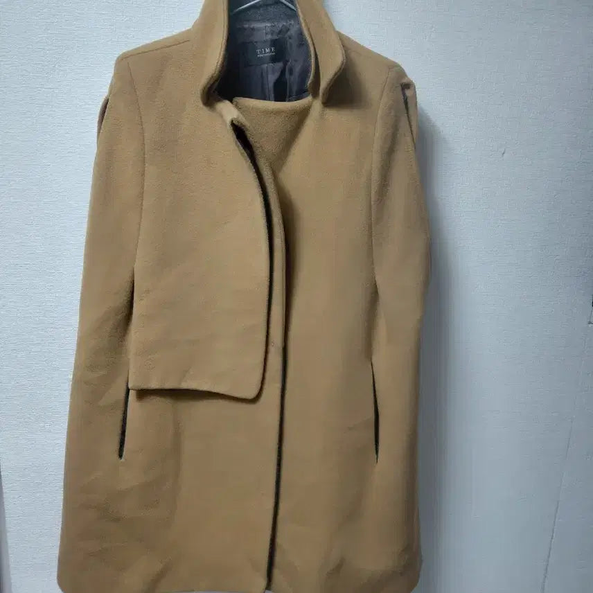 [BUNJANG] TIME Pancho Coat Beige Size 82 / 타임판쵸코트82