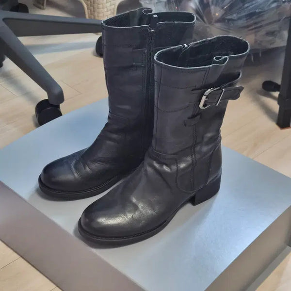 [BUNJANG] Daks Women's Half Biker Boots / 닥스 여성 하프 바이커 부츠 235