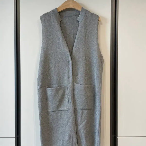 [BUNJANG] Grey Knit Vest / 니트 조끼 그레이