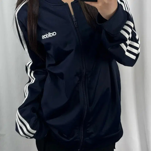 [BUNJANG] Adidas Navy Track Top Jersey XL / 아디다스 네이비 트랙탑 져지