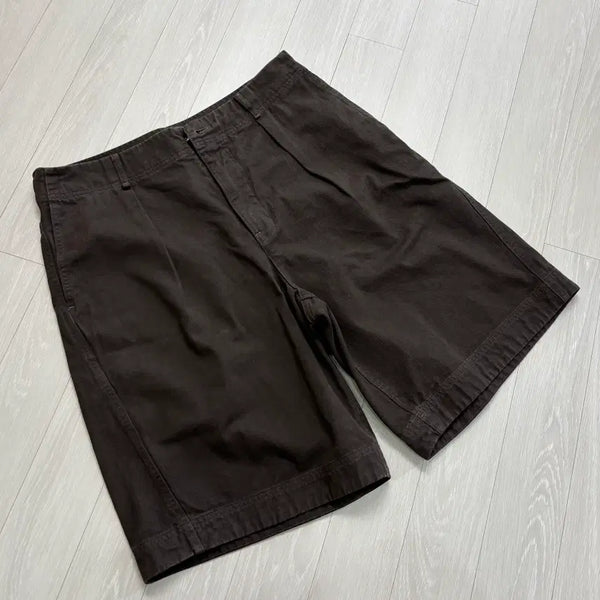 [BUNJANG] Aureamare Brown Dyeing Bermuda Shorts (XL) / (XL) 브라운 다잉 버뮤다 팬츠