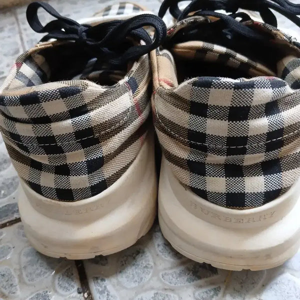 [BUNJANG] Burberry Check Pattern Sneakers / 버버리 체크 패턴 스니커즈