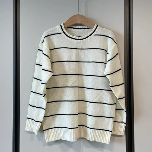 [BUNJANG] Stripe Knit Sweater / 스트라이프 니트 스웨터