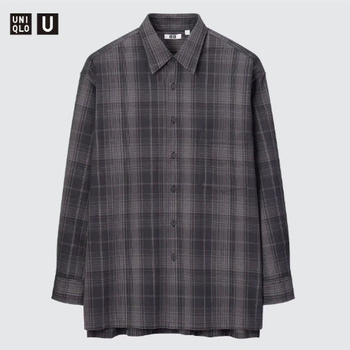 [BUNJANG] Uniqlo U Flannel Oversized Check Shirt (M) / (M) 유니클로U 플란넬 오버사이즈 체크 셔츠