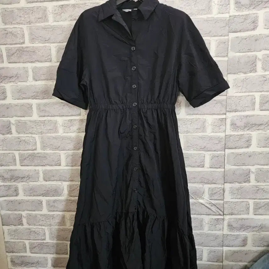 [BUNJANG] 8seconds Navy Shirt Dress / 에잇세컨즈 네이비 셔츠 원피스S/알뜰한여우