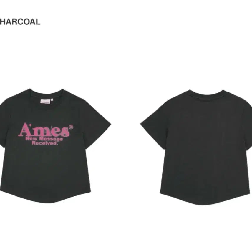 [BUNJANG] Ames Free Size Charcoal T-shirt / 아메스 티셔츠