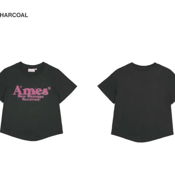 [BUNJANG] Ames Free Size Charcoal T-shirt / 아메스 티셔츠