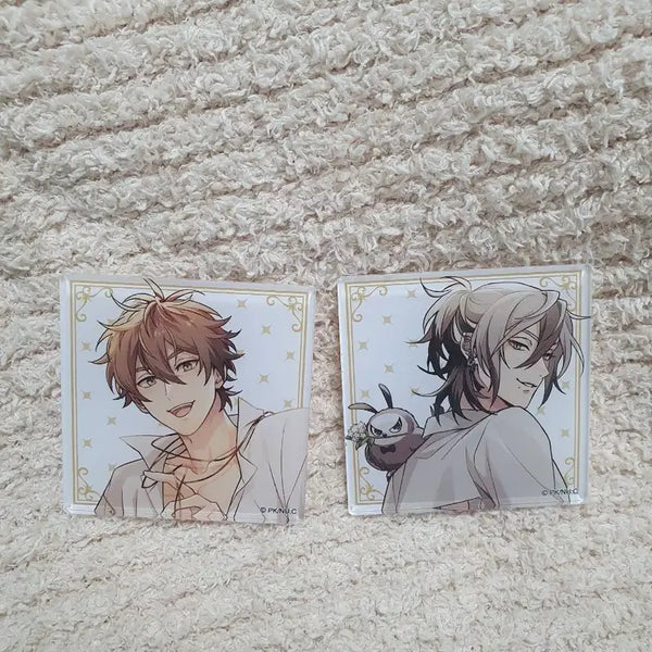 [BUNJANG] NU CARNIVAL 2nd Anniversary Square Badge Set - Eight & Ray Bundle Set / 누카니발 2주년 사각뱃지 에이트 레이 일괄