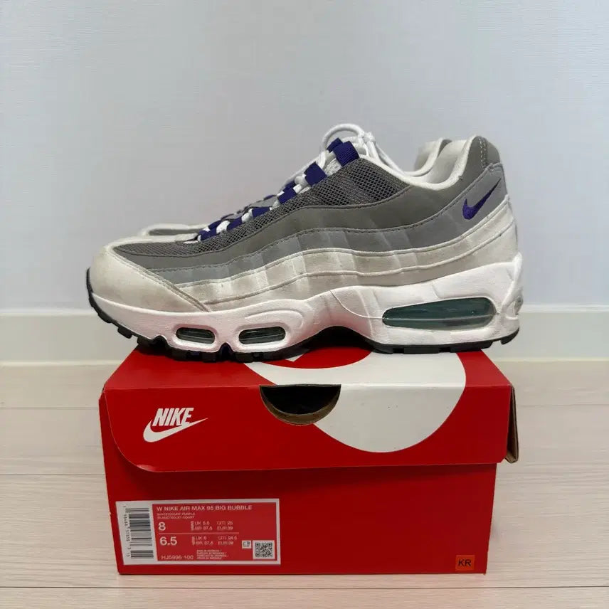 [BUNJANG] Nike Air Max 95 Big Bubble Grey Purple / 나이키 에어맥스 95 빅버블 그레이 퍼플 250