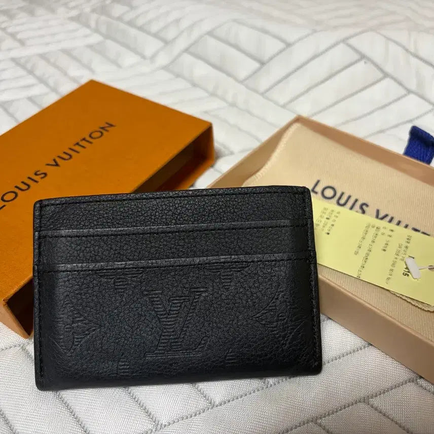 [BUNJANG] Louis Vuitton Porte Carte Double Monogram Shadow Wallet / 루이비통 포르트 카르트 더블 모노그램 섀도우 블랙