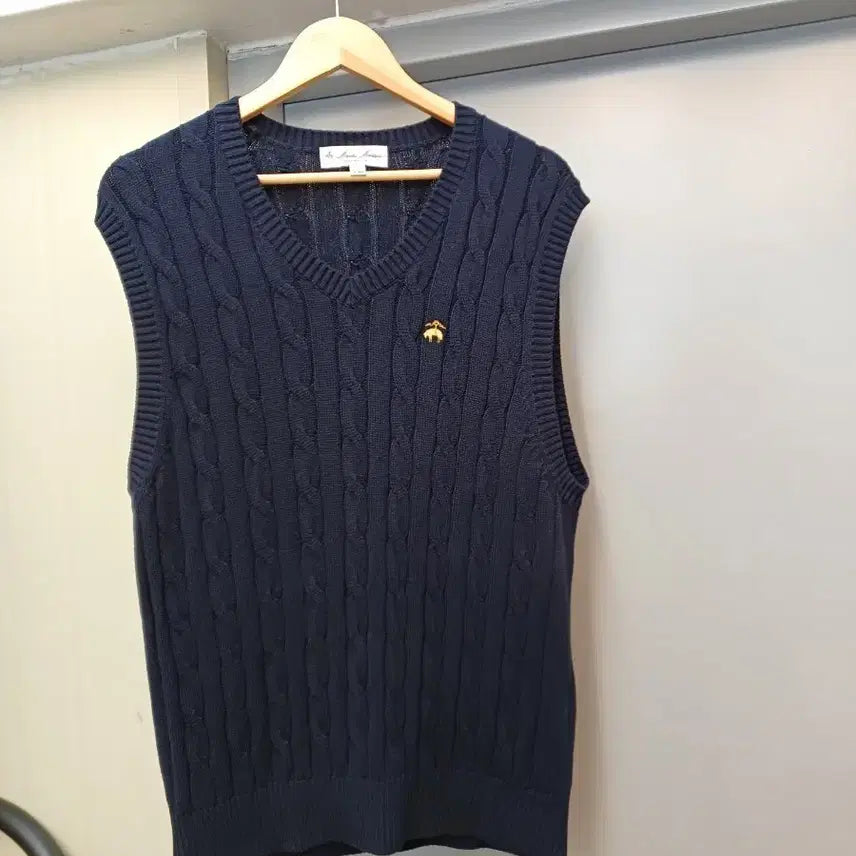 [BUNJANG] Brooks Brothers Cable Knit Vest XL / 브룩스브라더스 케이블 니트 조끼 xl