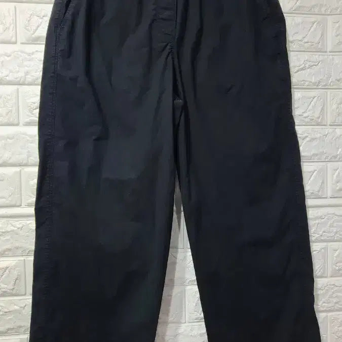[BUNJANG] Beaker Cotton Semi Wide Fit Pants Black / 비이커 바지