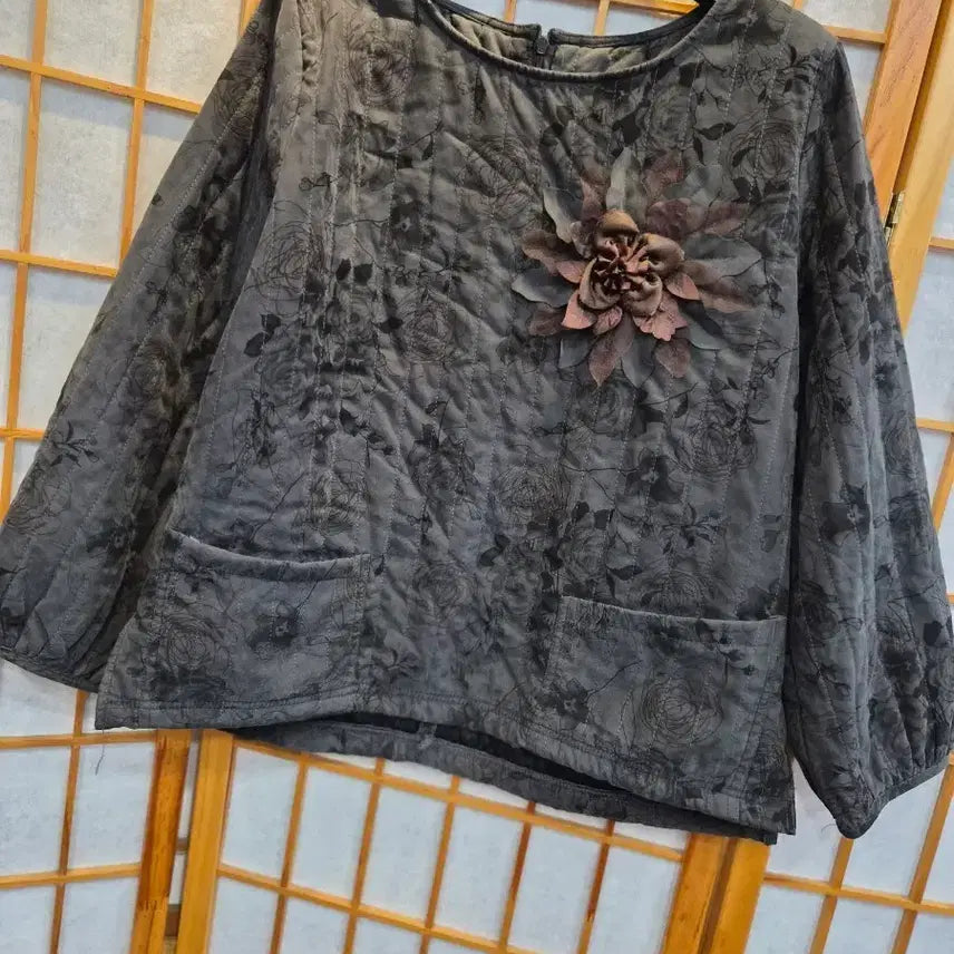 [BUNJANG] Quilted Long-Sleeved Top / 개량 누빔상의 프리