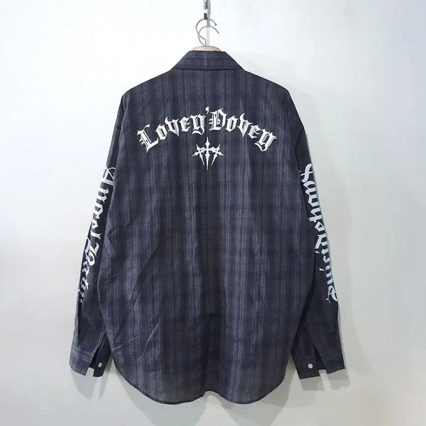 [BUNJANG] Love Check Box Shirt 3 Colors / FW신상) 러브 체크 박스 셔츠 3color