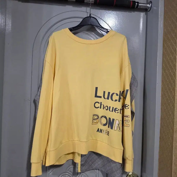 [BUNJANG] Lucky Chouette Long Sleeve T-Shirt / 럭키슈에뜨티셔츠