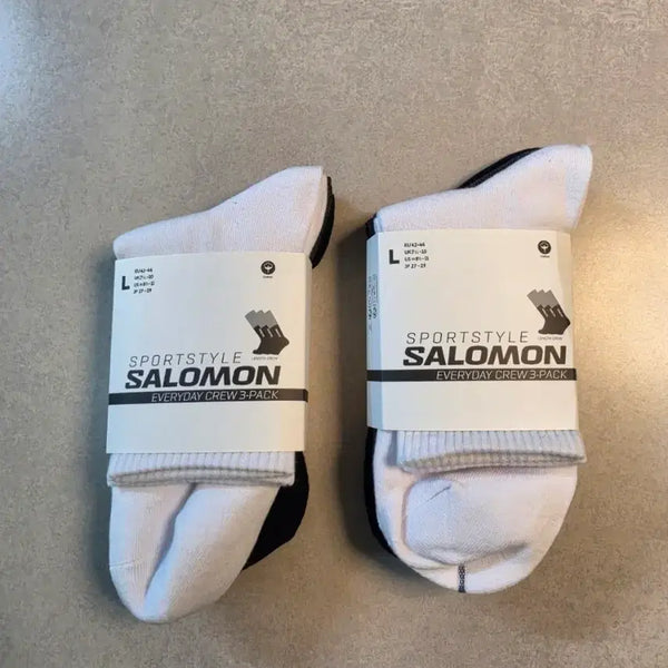 [BUNJANG] Salomon Sportstyle Everyday Crew Socks 6-Pack / 살로몬 스포츠스타일 에브리데이 크루 삭스  6켤레