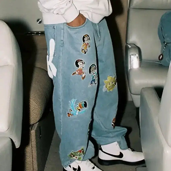 [BUNJANG] Wekanders K.E.L.L.O.G.G.S H.O.F Denim Pants / 위캔더스 KELLOGGS H.O.F DENIM PANTS