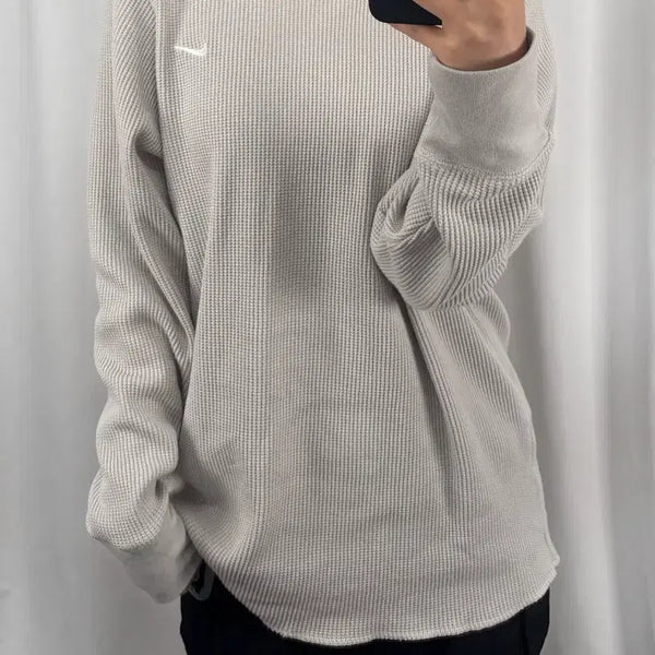 [BUNJANG] Nike Grey Waffle Long Sleeve T-Shirt XL / 나이키 그레이 와플 롱슬리브
