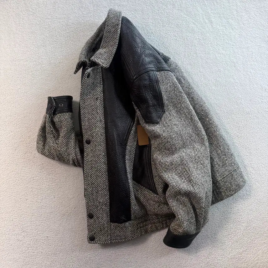 [BUNJANG] Redox Wool Leather Jacket XL / 레드옥스 울 레더자켓