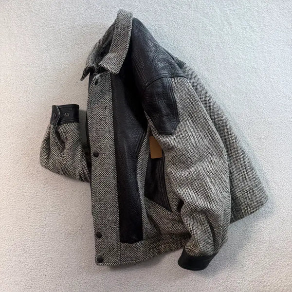 [BUNJANG] Redox Wool Leather Jacket XL / 레드옥스 울 레더자켓