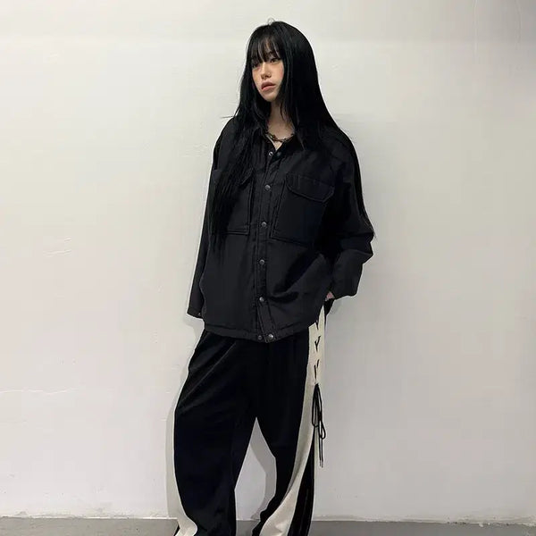 [BUNJANG] Etsinta Lace Up Volume Pants / etsinta Lace Up Volume Pants