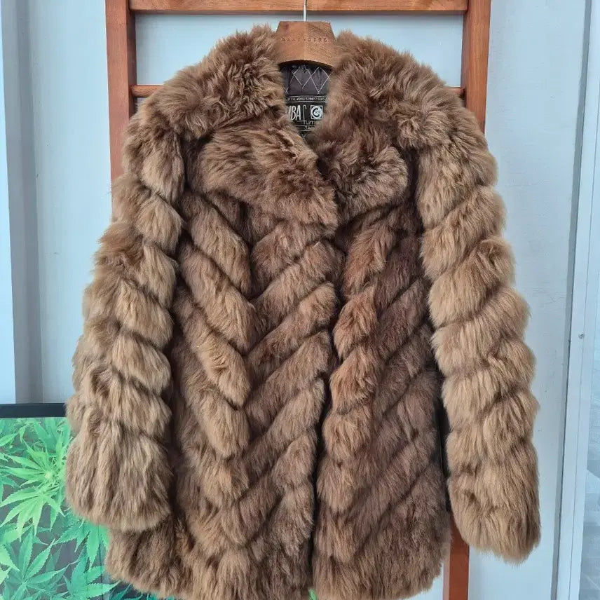 [BUNJANG] EMBA Real Bear Fur Jacket Brown / (시즌전특가)EMBA 엠바 리얼 베어퍼 브라운