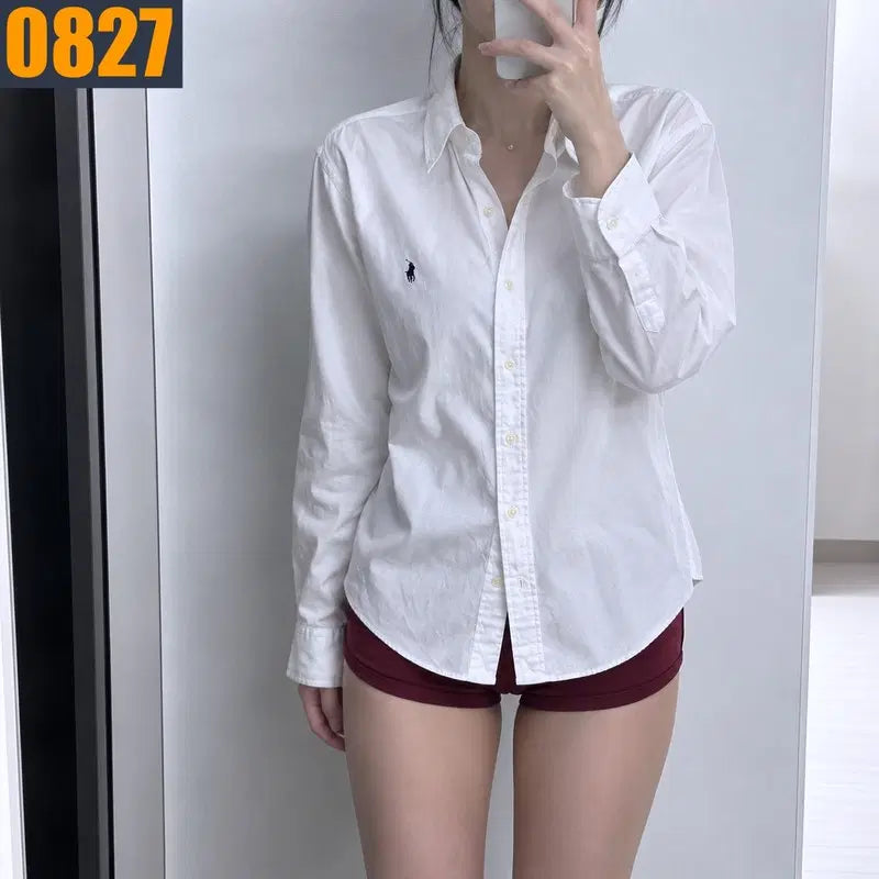 [BUNJANG] Polo Ralph Lauren White Shirt / 95 POLO 폴로 랄프로렌 화이트 셔츠