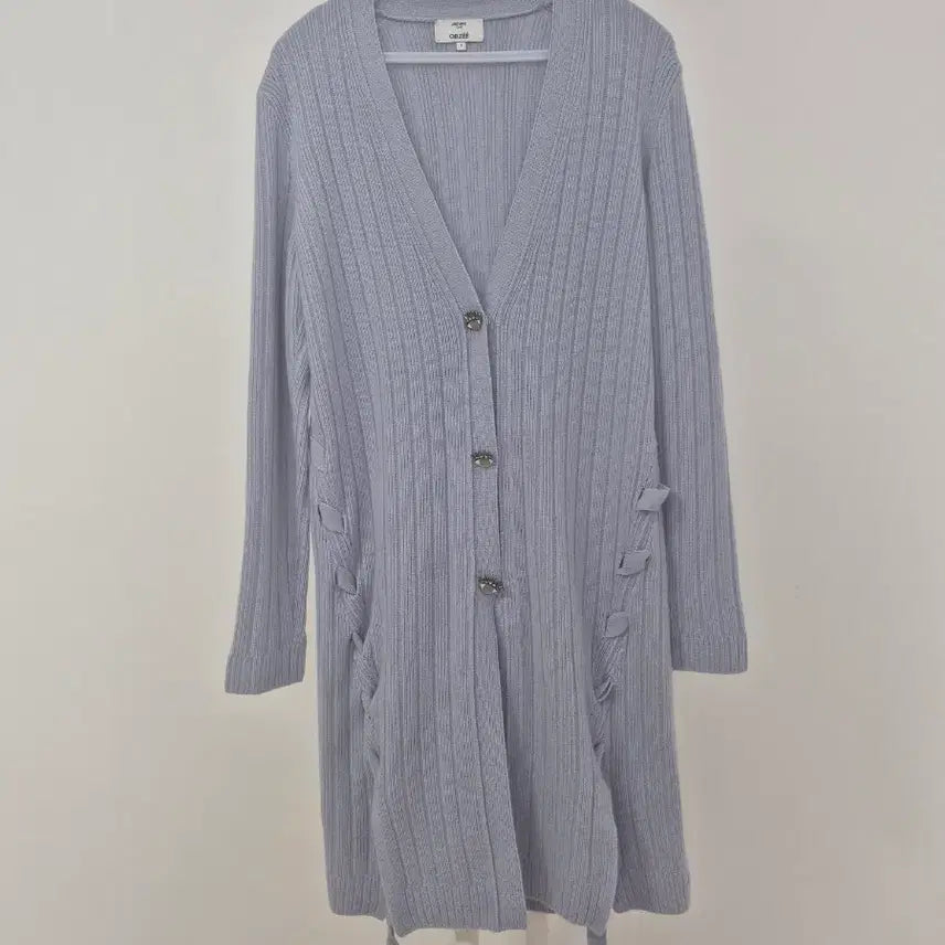 [BUNJANG] Hansem Objet Sora Blue Cardigan / 무배/한섬오브제 소라 블루 가디건