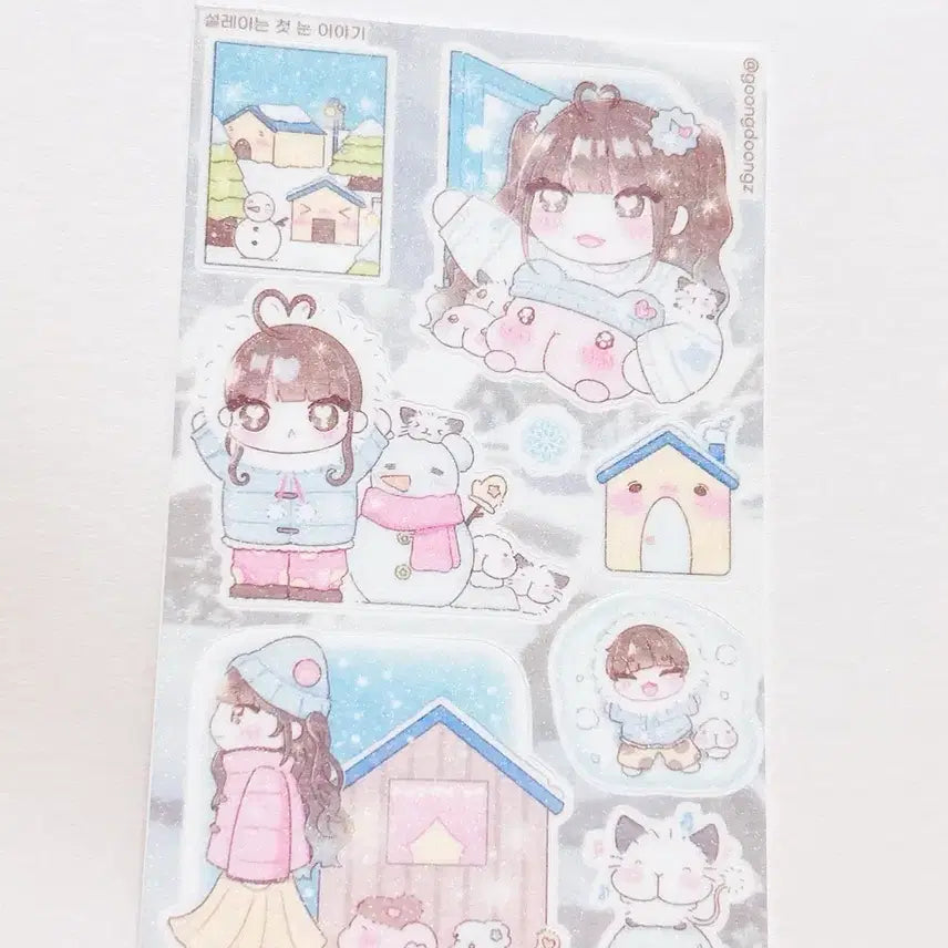 [BUNJANG] Winter Character Journaling Stickers / 다꾸스티커 인물다꾸 겨울다꾸 인물스티커 다이어리스티커 궁둥지 다꾸씰스티커 다꾸띵 다꾸템