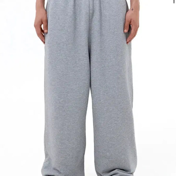 [BUNJANG] DBSR BORDER LINE Wide Longpants (Heather Grey) / DBSR. BORDER LINE WIDE LONGPANTS (HEATHER GREY)  스웻팬츠