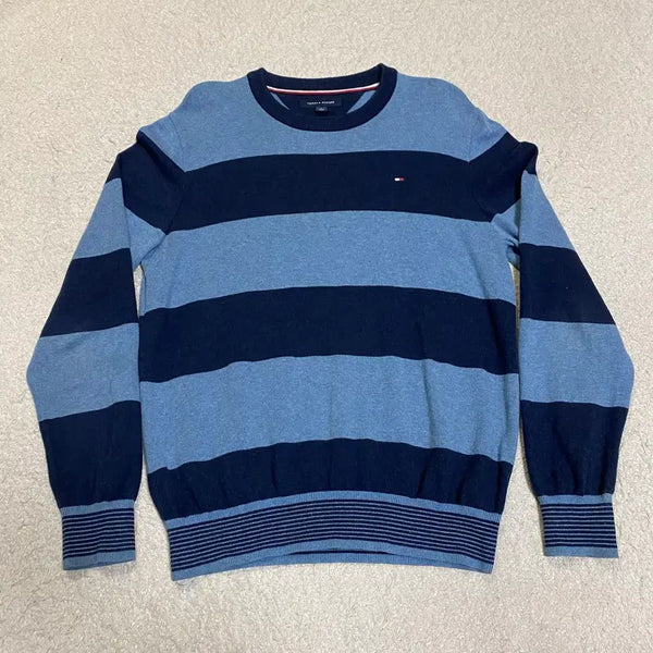 [BUNJANG] Tommy Hilfiger Striped Knit Sweater (M) / 타미힐피거 스트라이프 니트 m
