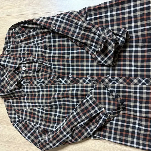 [BUNJANG] Daks Linen Check Shirt / 닥스 린넨 셔츠